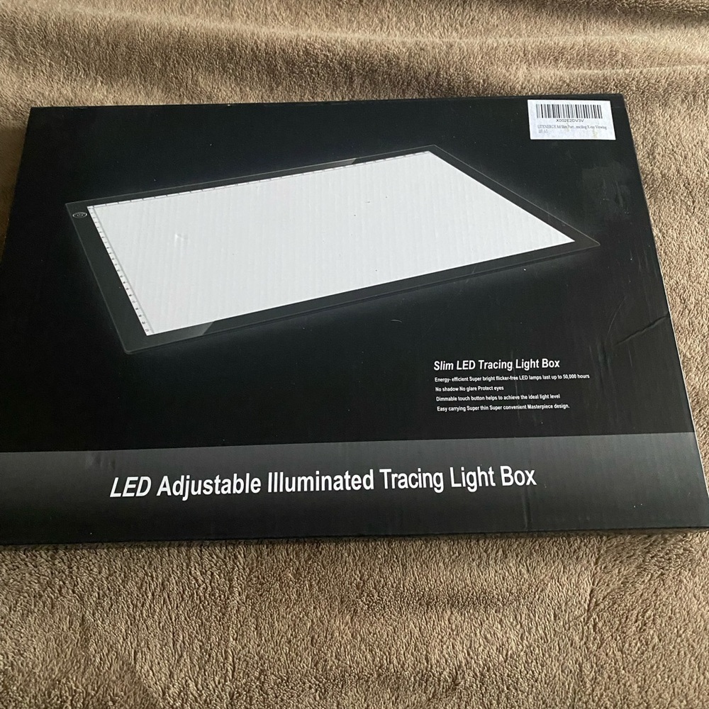LED adjustable illuminated tracing light box. NWT energy efficient slim …